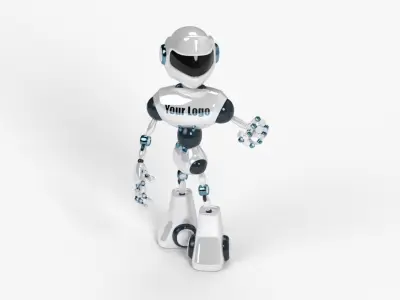 Custom Robot Low-poly 3D model