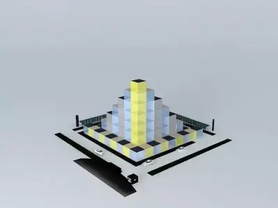 Cubical Step Center 3D model