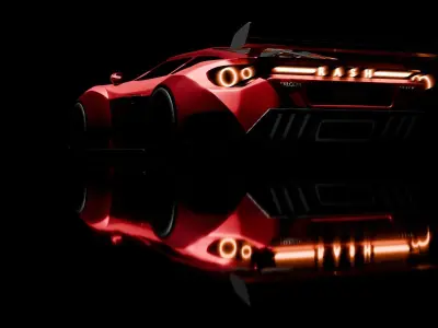 Rash Falcon - concept car 3D model