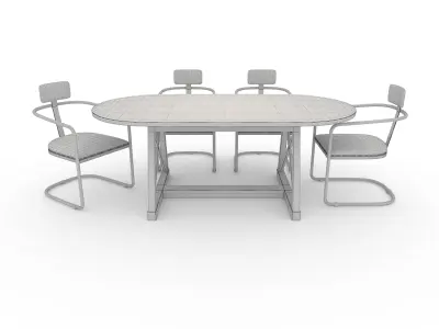 Dining Set 3 3D model