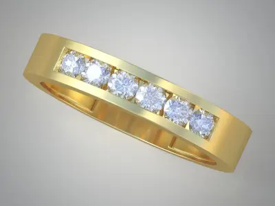 Diamond ring 0429 3D printable model Free 3D print model