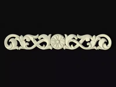 Central decor ornament for furniture 3D model 167