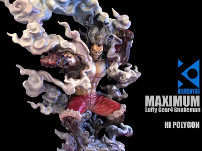 MAXIMUM Luffy Gear4 Snakeman 3D model
