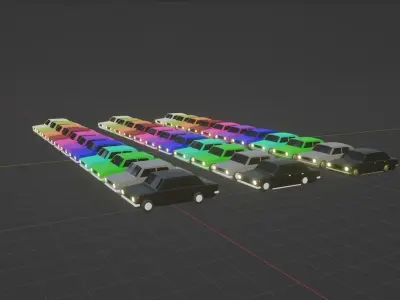 VAZ-2101 Low-poly 3D model