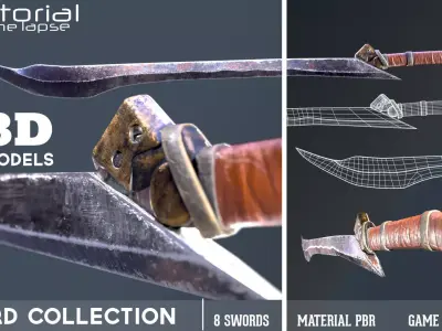 SWORD COLLECTION    3D Models Low-poly 3D model