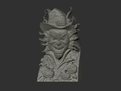 joker wall decor cnc  3D print model