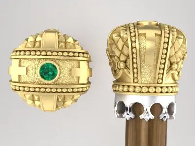 Stick Cap Queen 3D print model