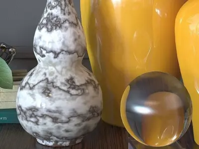 Decorative set Yellow 3D model