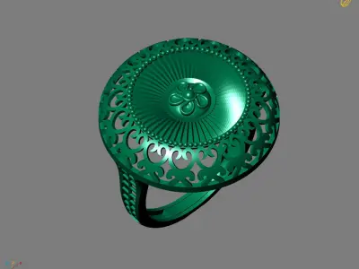 Women Plain Ring Ready STL Models Womens Ring 3d models 3D print model 31
