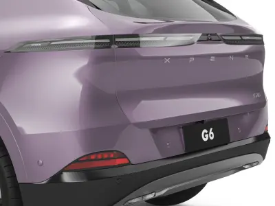 2026 Xpeng G6 with Interior 3D model