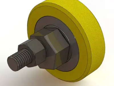 Eccentric Wheel for Hydroulic Elevator 3D model