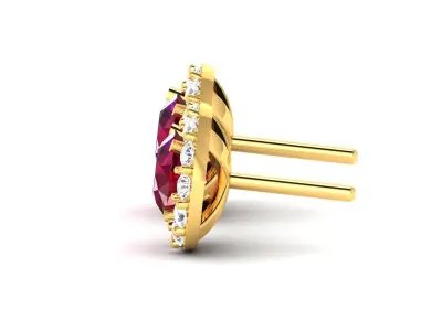Women Diamond Earrings 3D print model purchase