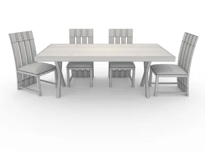 Dining Set 2 3D model
