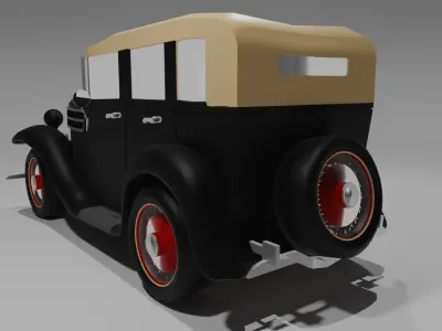 1935 Ford 40 3D model