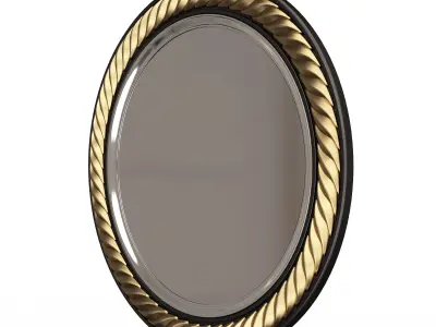 Carved Classic Mirror 010 Low-poly 3D model