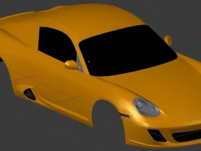 RUF RK Coupe Low-poly 3D model