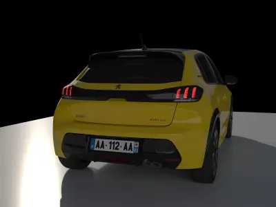 Peugeot 208 GT Line - Scanned Model 3D model