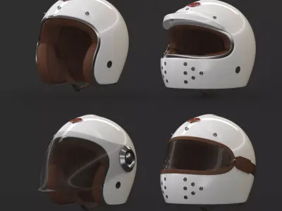 Motorcycle Helmet 3D model