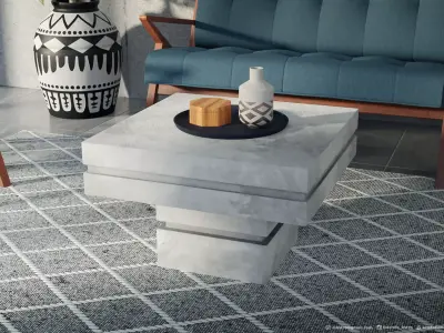 Concrete Table more Gifts  3D model