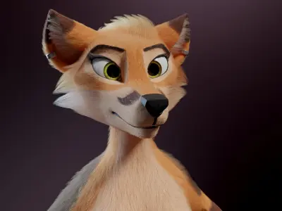 Agnes Anthro Fox 3D model
