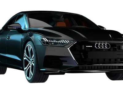 Audi A7 Low-poly 3D model buy
