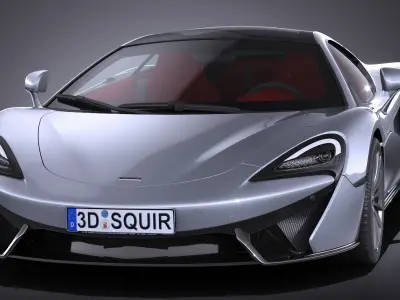 McLaren 570GT 2017 3D model