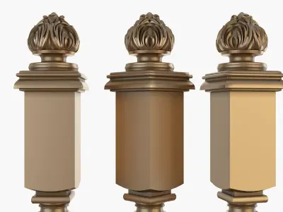 stair column for cnc 3D 3D print model