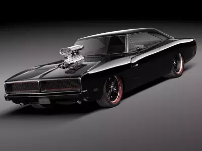 Dodge Charger 1969 custom 3D model