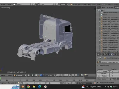 Scania G410 4x2  Low-poly 3D model