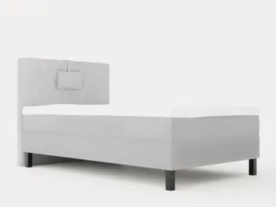 Lucky Continental Bed 120x200skum Low-poly 3D model
