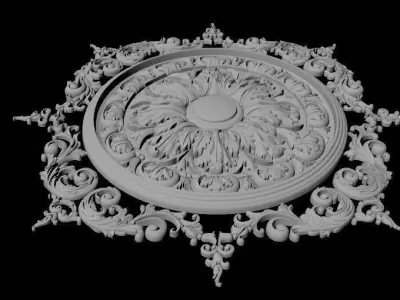 rosette dekor 3D model