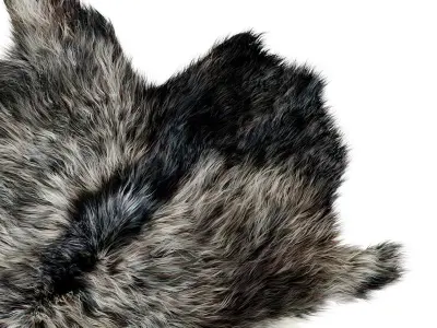 Decorative goat skin 3D model