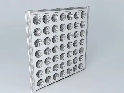 Steel plate - Raised Floor - 61X61cm Free 3D model