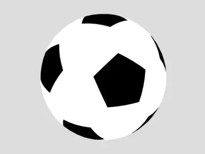 Classic Soccer Football Free low-poly 3D model
