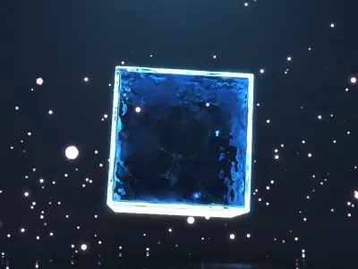 Beautiful animated cube 3D model