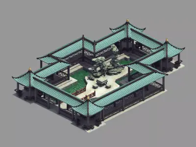gAME Yun Yun Xuan - Cloister 32 3D model