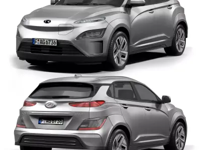 Hyundai Kona Electric 2023 3D model