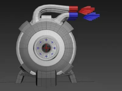 Spherical 3-Gear Tesla Turbine - Concept 3D print model