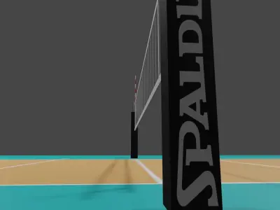 Volleyball Court Free 3D model