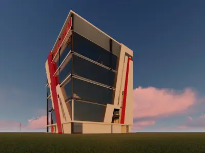 Sport Center building 3D model