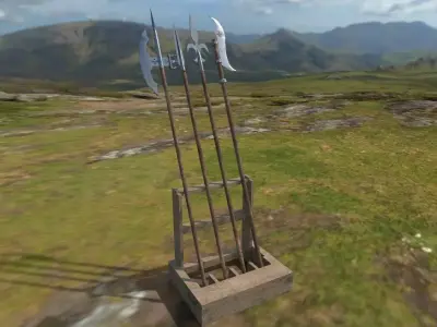 spears sword Free low-poly 3D model