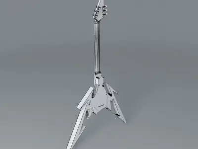 Metallica guitar Free 3D model