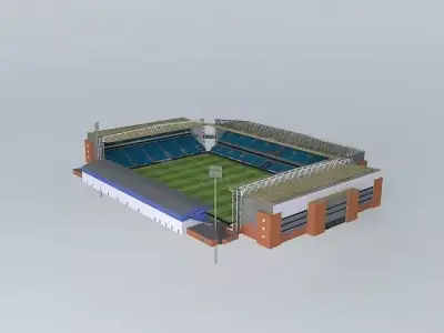 Ewood Park Stadium Free 3D model