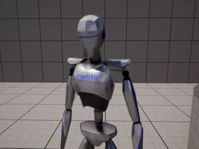 XSENS Mocap Retarget Project for Unreal Engine Free low-poly 3D model