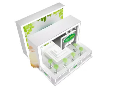  Booth Exhibition Stand a46 3D model