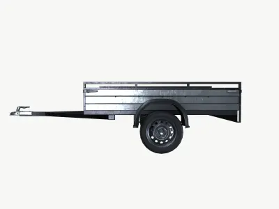 Car Trailer 3D model