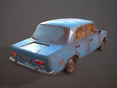 VAZ 2101 Low-poly 3D model