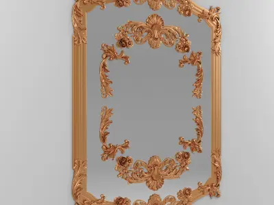 Mirror Classic Decoration 3D model