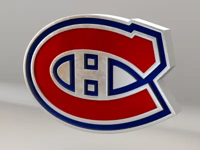 NHL Montreal Canadiens Team Logo 3D model