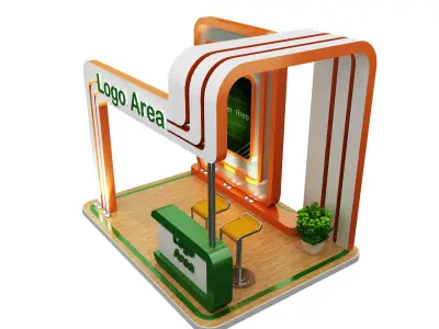 Booth Exhibition Stand a59a 3D model